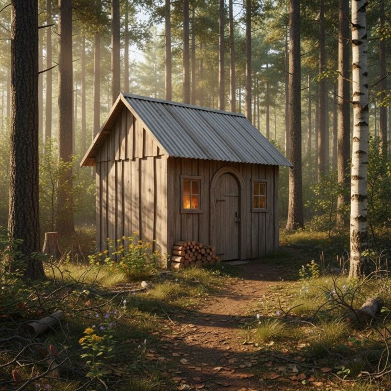 Wood Cabin Construction