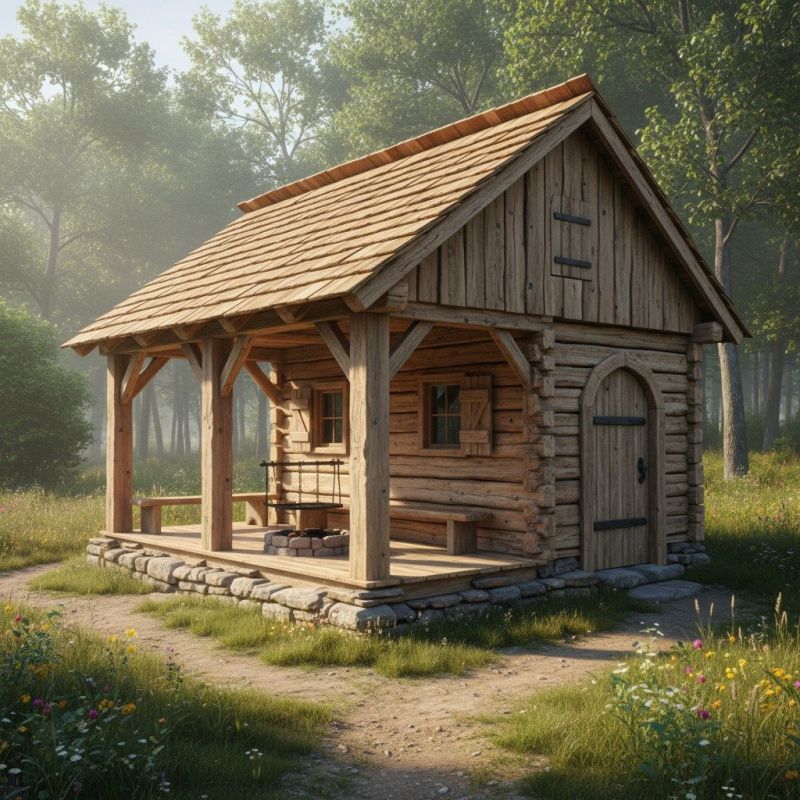 Wood Cabin Construction