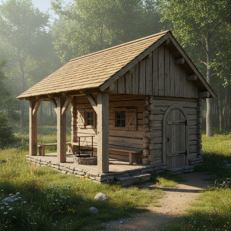 Wood Cabin Construction
