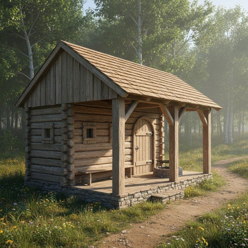 Wood Cabin Construction